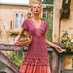 Arnhem Fleetwood Sundress in Pomegranate